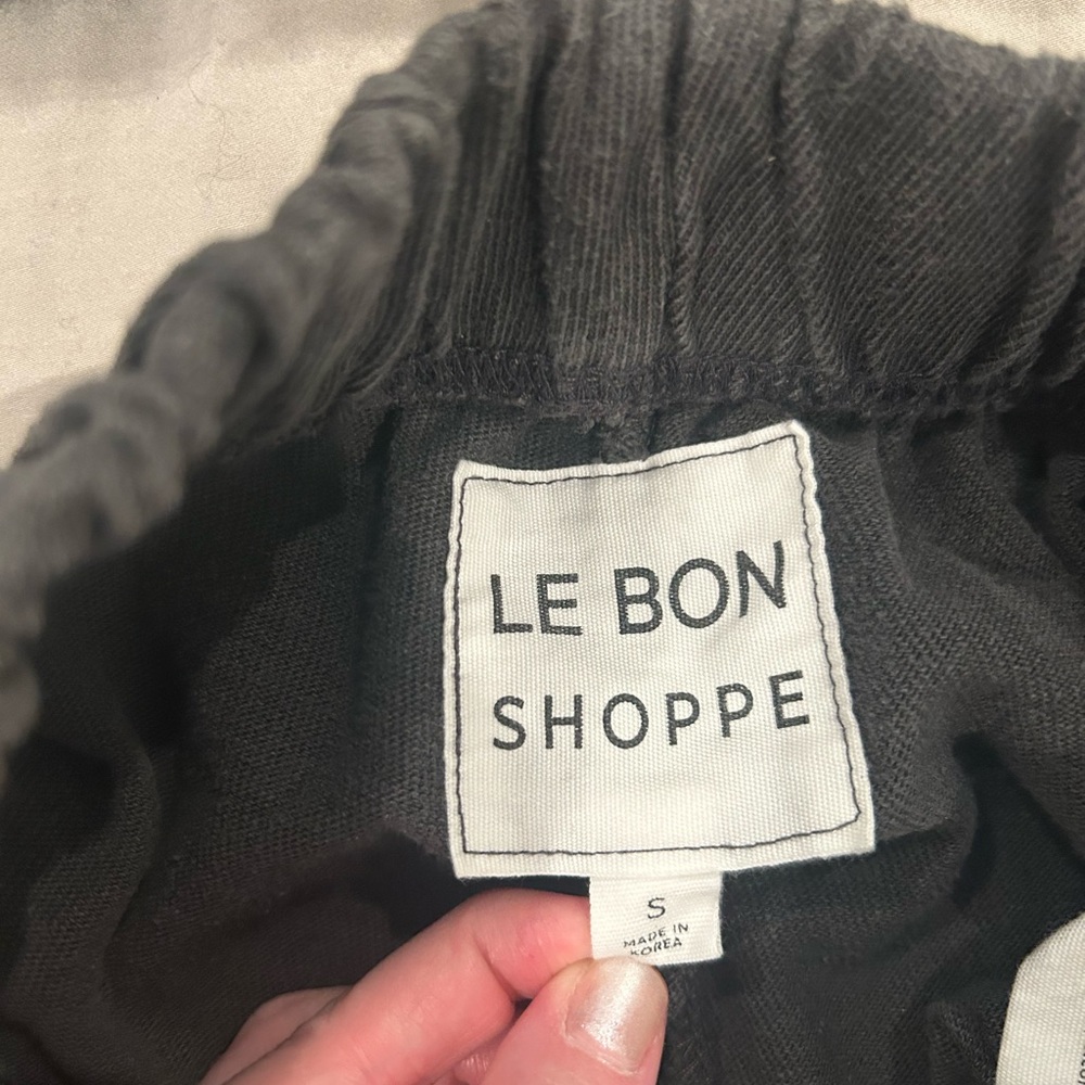 Le Bon Shoppe Balloon Pants, Almost Black, S - Picture 2 of 6